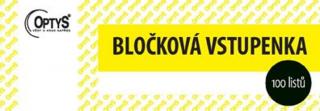 OPTYS Vstupenka bločková 1-100 žlutá