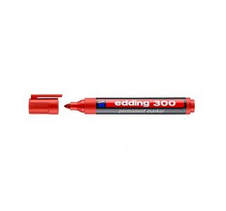 Permanentní popisovač Edding 300, červený