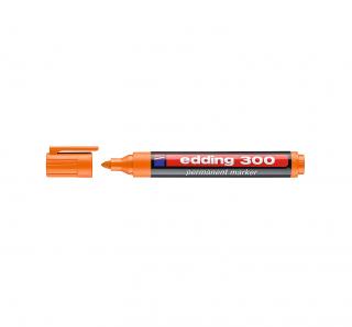 Permanentní popisovač Edding 300, oranžový