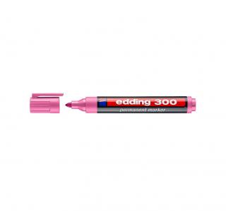Permanentní popisovač Edding 300, růžový