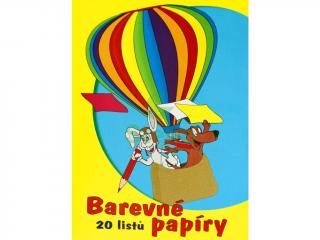 Složka barevných papírů A4 20 listů