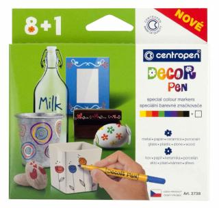 Značkovač Decor pen 2738 8+1