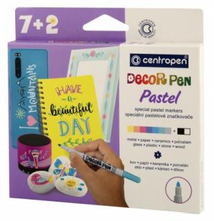 Značkovač Decor pen Pastel 2738 7+2