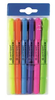 Zvýrazňovač CENTROPEN 8722/6 sada