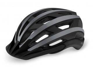 Cyklistická helma R2 Explorer ATH26A Matná černá, šedá 2021 Helmy vel.: L/58-61