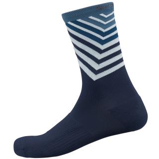 Shimano Original Tall Socks navy zebra Ponožky vel. EUR: M/L 41-44