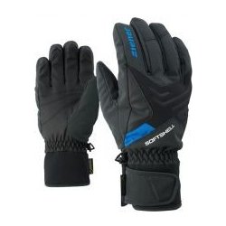 Ziener GOMSER GTX® GLOVE SKI ALPINE - black/persian blue Velikost č.: 9,5