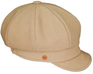 8-dílna dámská béžová bekovka od Mayser - Camila Newsboy Cap Velikost: 59 cm (L)