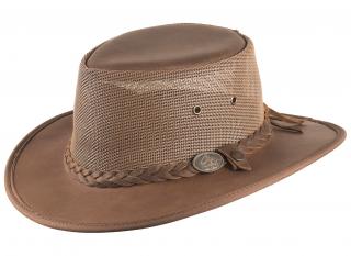 Australský klobouk kožený - BRANDON Velikost: 61 cm (XL)