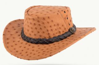 Australský klobouk kožený - OSTRICH Velikost: 61 cm (XL)