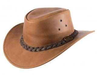 Australský klobouk kožený - Wigan Velikost: 61 cm (XL)