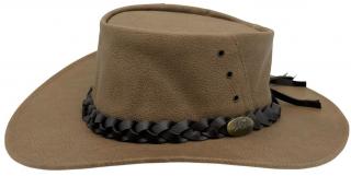 Australský klobouk kožený z klokaní kůže - Jacaru Mushroom Velikost: 61/62cm (XL)