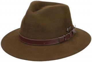 Australský klobouk vlněný hnědý - NORTON Velikost: 61 cm (XL)