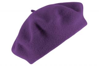 Baret fialový dámský - Flora Velikost: 57 cm (M)
