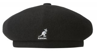 Baret Kangol - Wool Jax Beret Black Velikost: 55 cm  (S)