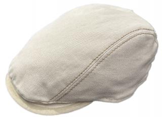 Bekovka driver cap od Fiebig bavlna - béžový kanvas Velikost: 61 cm (XL)