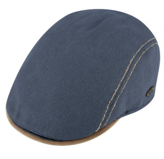 Bekovka driver cap od Fiebig bavlna - modrý kanvas Velikost: 57 cm (M)