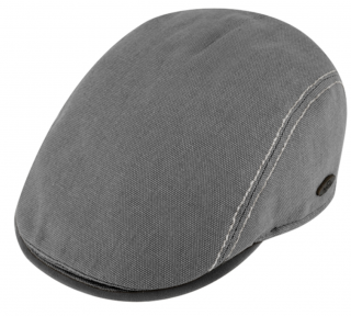Bekovka driver cap od Fiebig bavlna - šedý kanvas Velikost: 59 cm (L)