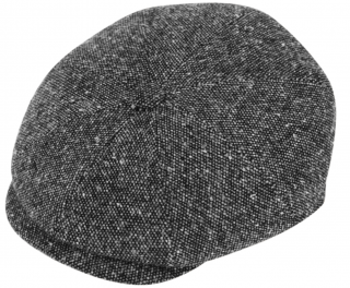 Bekovka Hatteras od Fiebig - šedá pekařská bekovka / 8-Panel Cap Salt & Pepper Bakerboy Velikost: 59 cm (L)