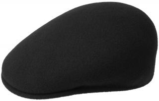 Černá vlněná bekovka - Kangol Bermuda 504 Velikost: 63 cm (XXL)