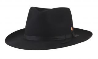 Černý klobouk Fedora - Mayser Ari Black Velikost: 61 cm (XL)