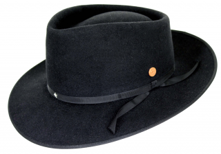 Černý klobouk Mayser - limitovaná kolekce Udo Lindenberg Velikost: 56 cm