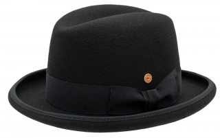 Černý pánský homburg - klobouk Mayser Homburg Velikost: 59 cm (L)