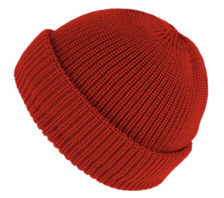 Červená unisex čepice Fiebig -  100 % vlna Merino - docker Velikost: Unisize (S-XL)