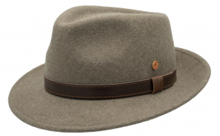 Cestovní nemačkavý voděodolný béžový klobouk Mayser - Denver Traveller Velikost: 61 cm (XL)
