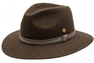 Cestovní nemačkavý voděodolný hnědý klobouk Mayser - Gedeon Mayser Velikost: 61 cm (XL)