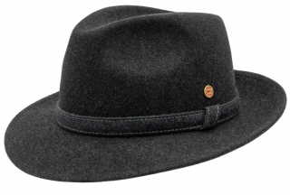 Cestovní nemačkavý voděodolný šedý klobouk Mayser - Orrin - Limitovaná kolekce Velikost: 61 cm (XL)