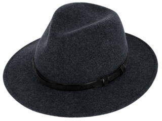 Cestovní odolný klobouk vlněný od Fiebig - Traveller voděodolný a nemačkavý - barva modrá Velikost: 63 cm (XXL)