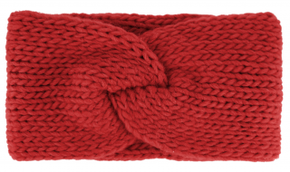 Dámská červená zimní čelenka - Fiebig Velikost: Unisize (S-XL)