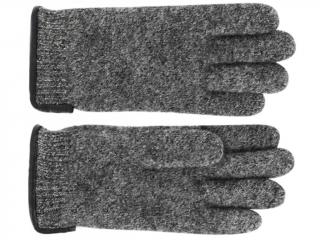Dámské šedé pletené rukavice -  Fiebig Velikost Rukavice: 7,5