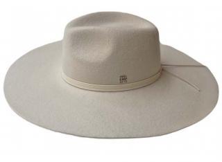 Dámský béžový plstěný klobouk Fedora - Raceau Velikost: 57 cm (M)