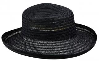 Dámský černý klobouk Isabella - tvarovatelná krempa Velikost: Unisize (S-XL)