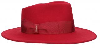 Dámský červený klobouk Borsalino - Melanie Velikost: 59 cm (L)