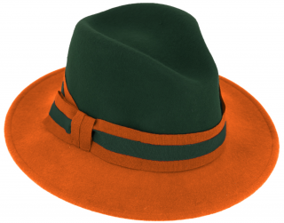 Dámský dvoubarevný plstěný klobouk od Fiebig - Aisha Tanne Velikost: 57 cm (M)