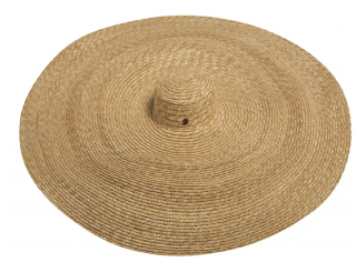 Dámský extra velký nemačkavý letní slaměný klobouk Big brim - krempa 40 cm Velikost: Unisize (S-XL)