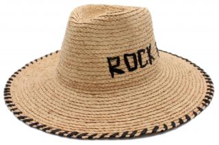 Dámský letní béžový Fedora klobouk - nemačkavý slaměný klobouk Rock Fan Velikost: 57 cm (M)