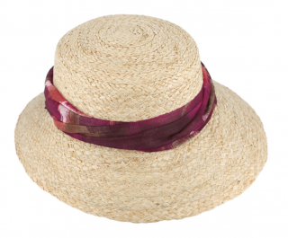 Dámský letní slaměný klobouk Cloche - Fiebig Velikost: 56 cm