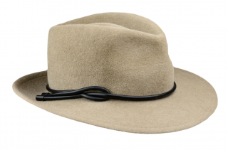 Dámský luxusní béžový klobouk z králičí plsti - velur - Pita Velikost: 57 cm (M)