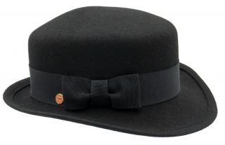 Dámský nemačkavý černý klobouk  - Dorle Velikost: 55 cm  (S)