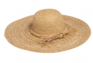 Dámský nemačkavý letní slaměný klobouk Big brim - Karfil Velikost: Unisize (S-XL)