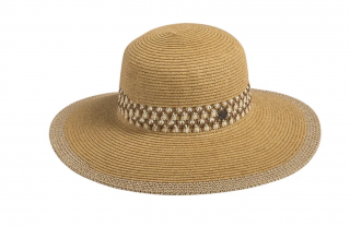 Dámský nemačkavý letní slaměný klobouk Big brim UV faktor 50 - Karfil Velikost: Unisize (S-XL)