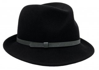 Dámský trilby černý zimní klobouk Petra - Mayser Velikost: Unisize (S-XL)