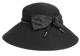 Dámský zimní černý klobouk Audrey - Mayser Velikost: 57 cm (M)