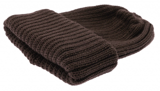Hnědá unisex čepice CTH Ericson -  100 % vlna - Nelson Wool Knit Velikost: Unisize (S-XL)