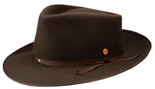 Hnědý klobouk Mayser - limitovaná kolekce Udo Lindenberg Velikost: 57 cm (M)