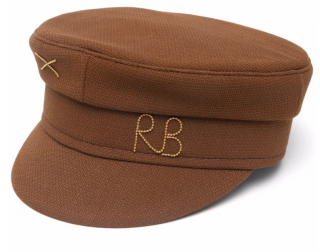 Kapitánka Ruslan Baginskiy - Monogram-embellished Baker Boy Cap Velikost: 59 cm (L)